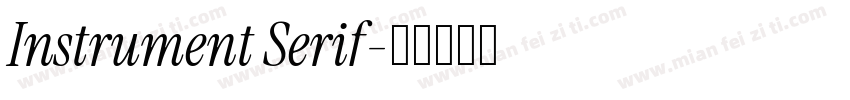 Instrument Serif字体转换